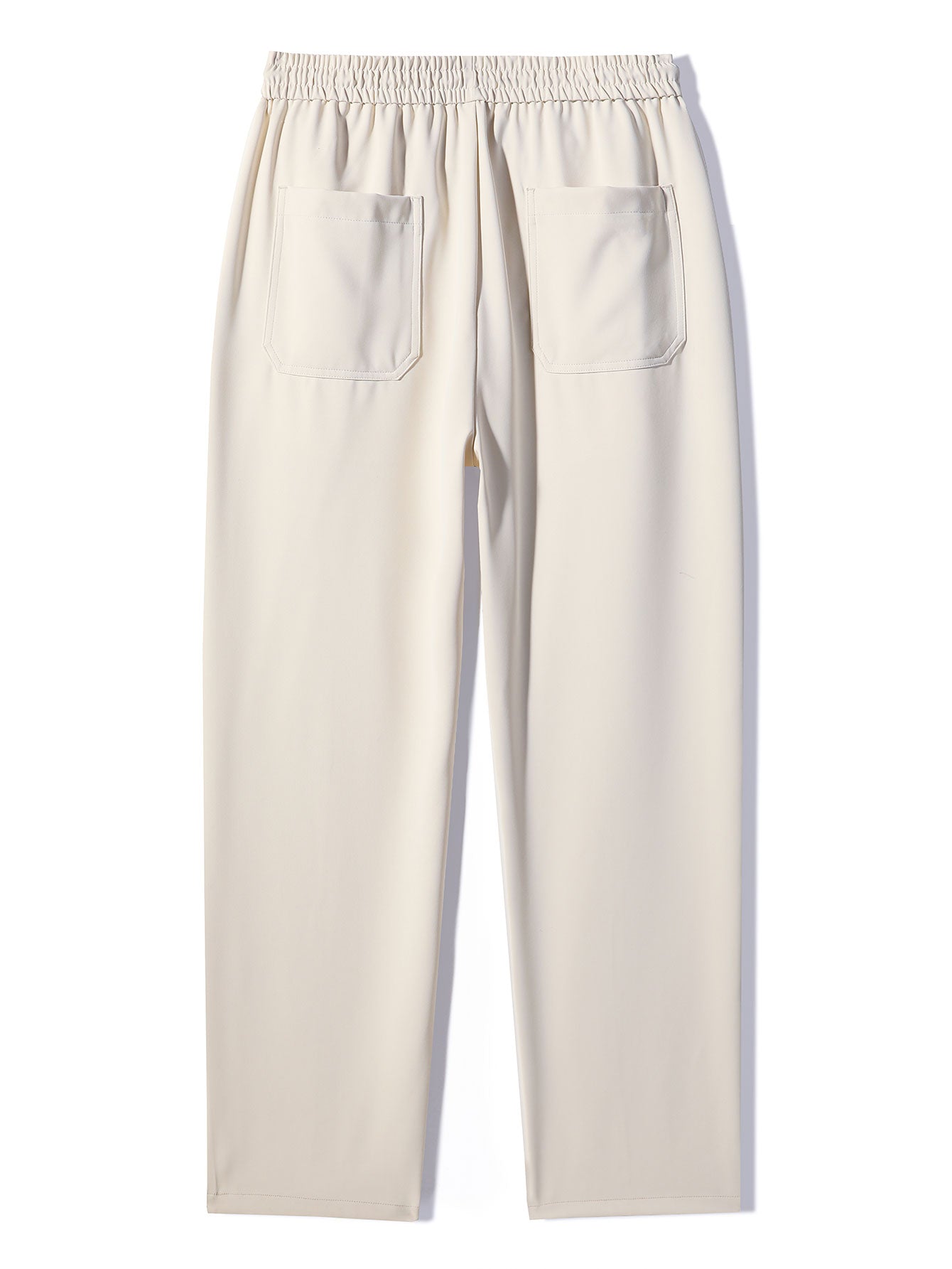 Relax Fit Long Sleeve 2 In 1 Waffle T-Shirt & Single Pleat Drawstring Straight Leg Pants