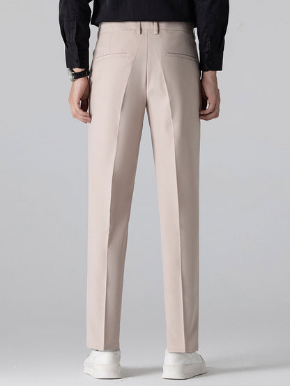 Geometric Knit V Neck Polo Shirt & Slim Fit Tapered Trousers