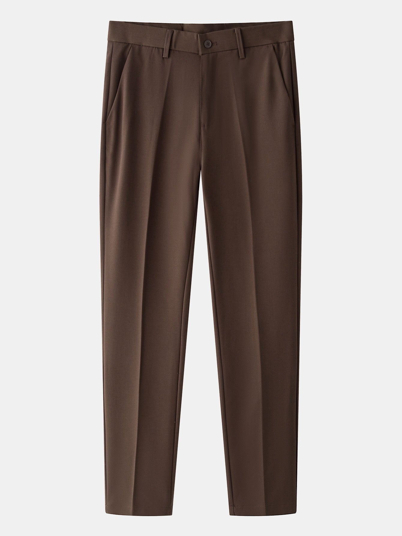 Stripe Geometric Jacquard Knitted Polo Shirt & Slim Fit Tapered Trousers