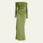 The Vienna Draped Evening Dress