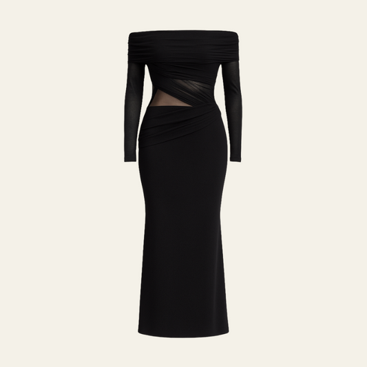 The Vienna Draped Evening Dress