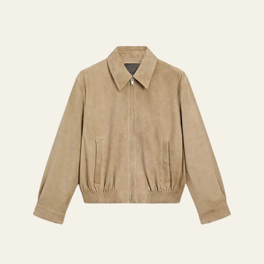 The Aspen Suede Bomber Jacket