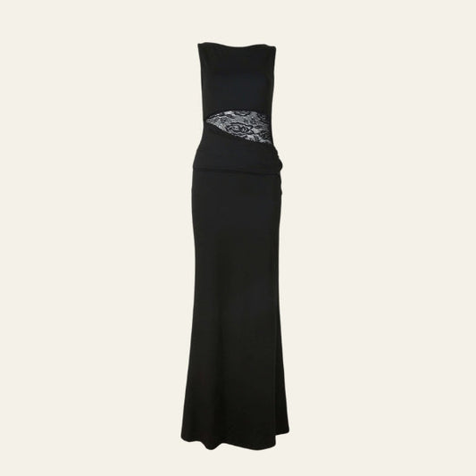 The Kathy Black Maxi Dress