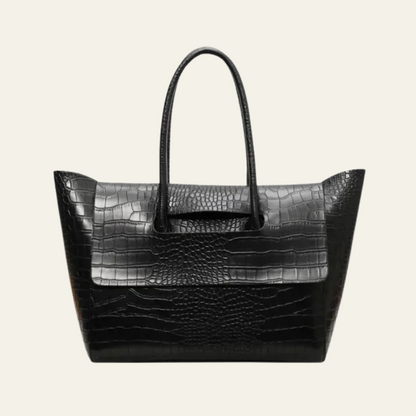 The Claudia Croc-Pattern Tote Bag