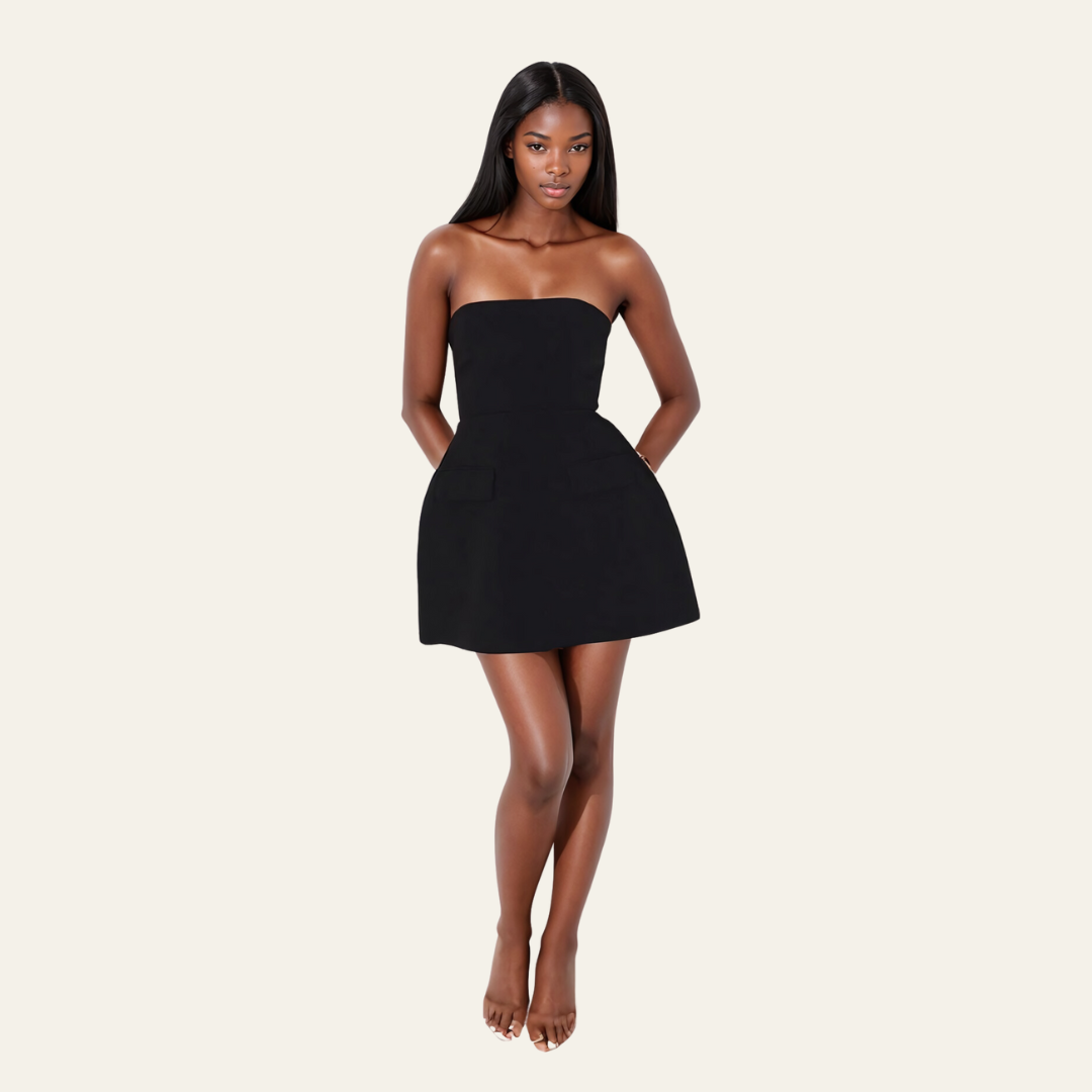 The Vienna Strapless Mini Dress
