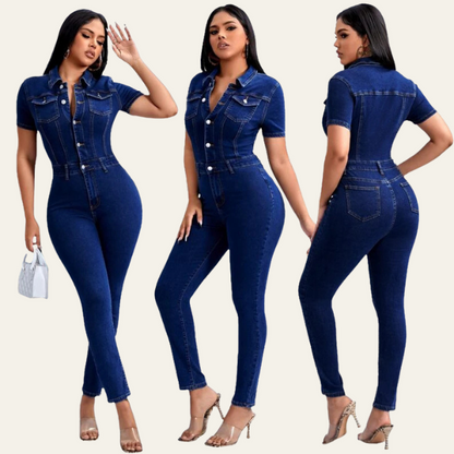 The Verona Denim Jumpsuit