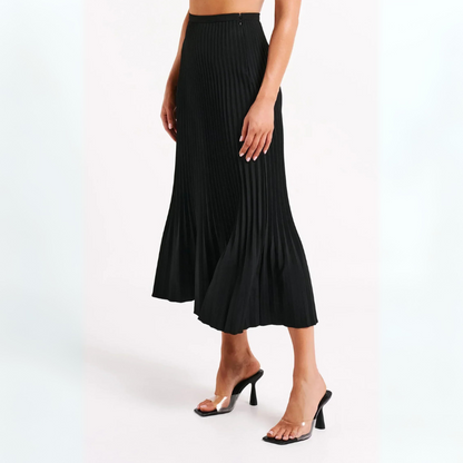 The Lucerne Pleated Maxi Skirt