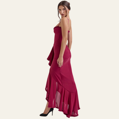 The Seville Ruffle Evening Dress