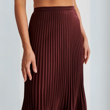The Lucerne Pleated Maxi Skirt