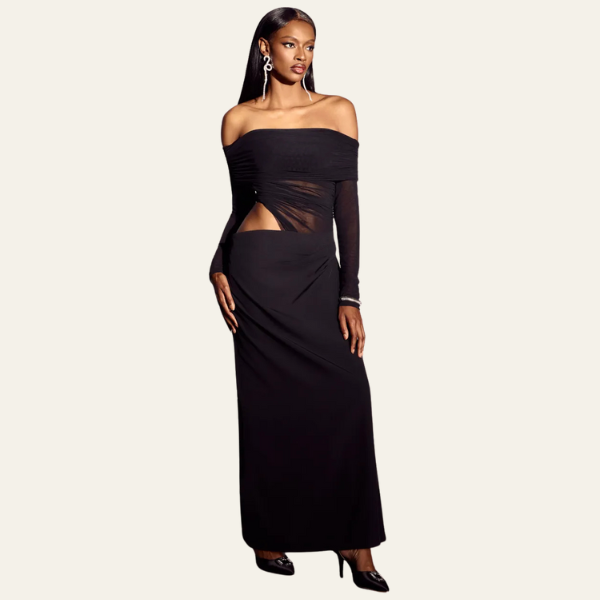 The Vienna Draped Evening Dress