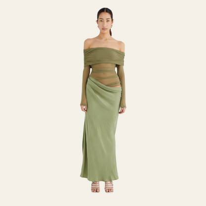 The Vienna Draped Evening Dress