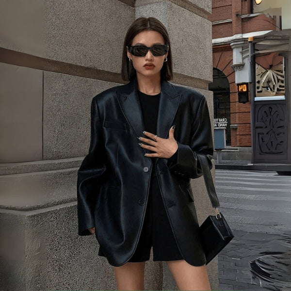The Milan Leather Blazer
