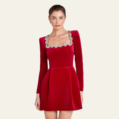 The Cannes Velvet Cocktail Dress