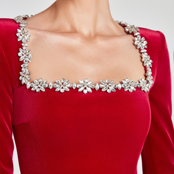 The Cannes Velvet Cocktail Dress