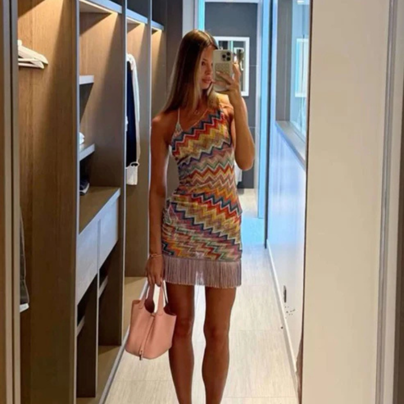 The Capri Fringe Mini Dress