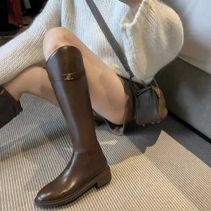 The Madrid Leather Tall Boot