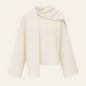 The Oslo Scarf-Neck Knit Sweater