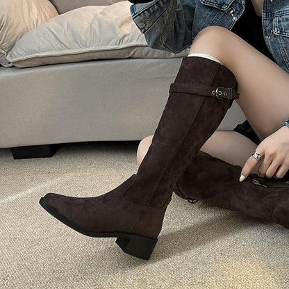The Siena Suede Riding Boot
