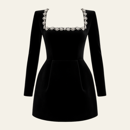 The Cannes Velvet Cocktail Dress