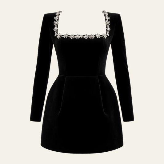 The Cannes Velvet Cocktail Dress