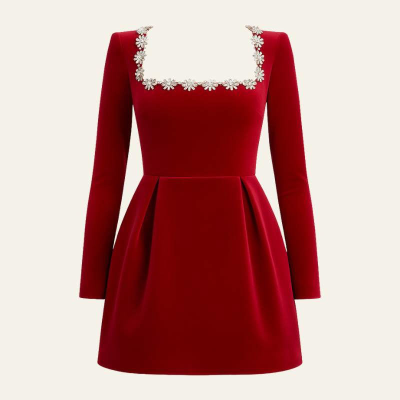 The Cannes Velvet Cocktail Dress