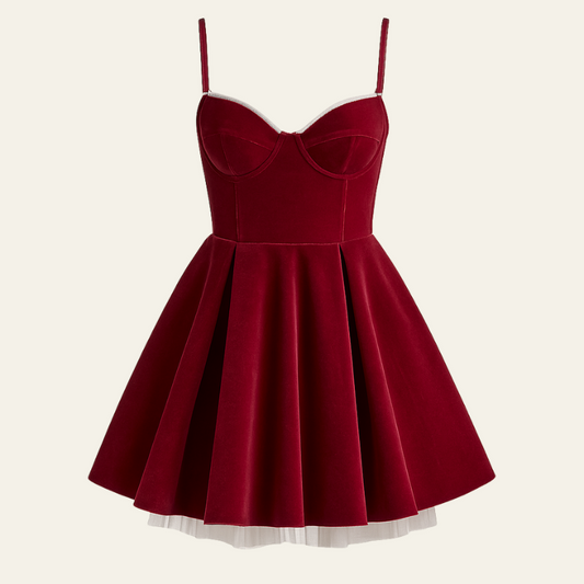The Milan Velvet Mini Dress