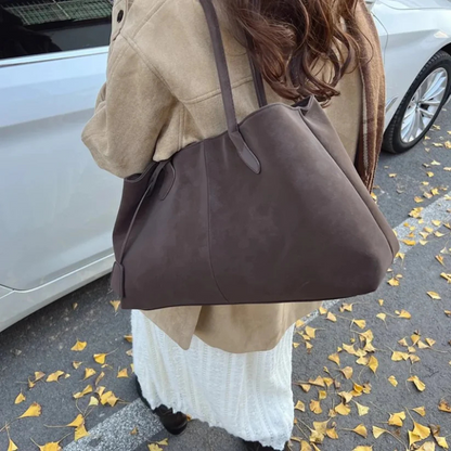 The Amara Suede Tote Bag