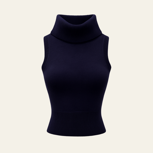 The Zurich Turtleneck Knit Vest