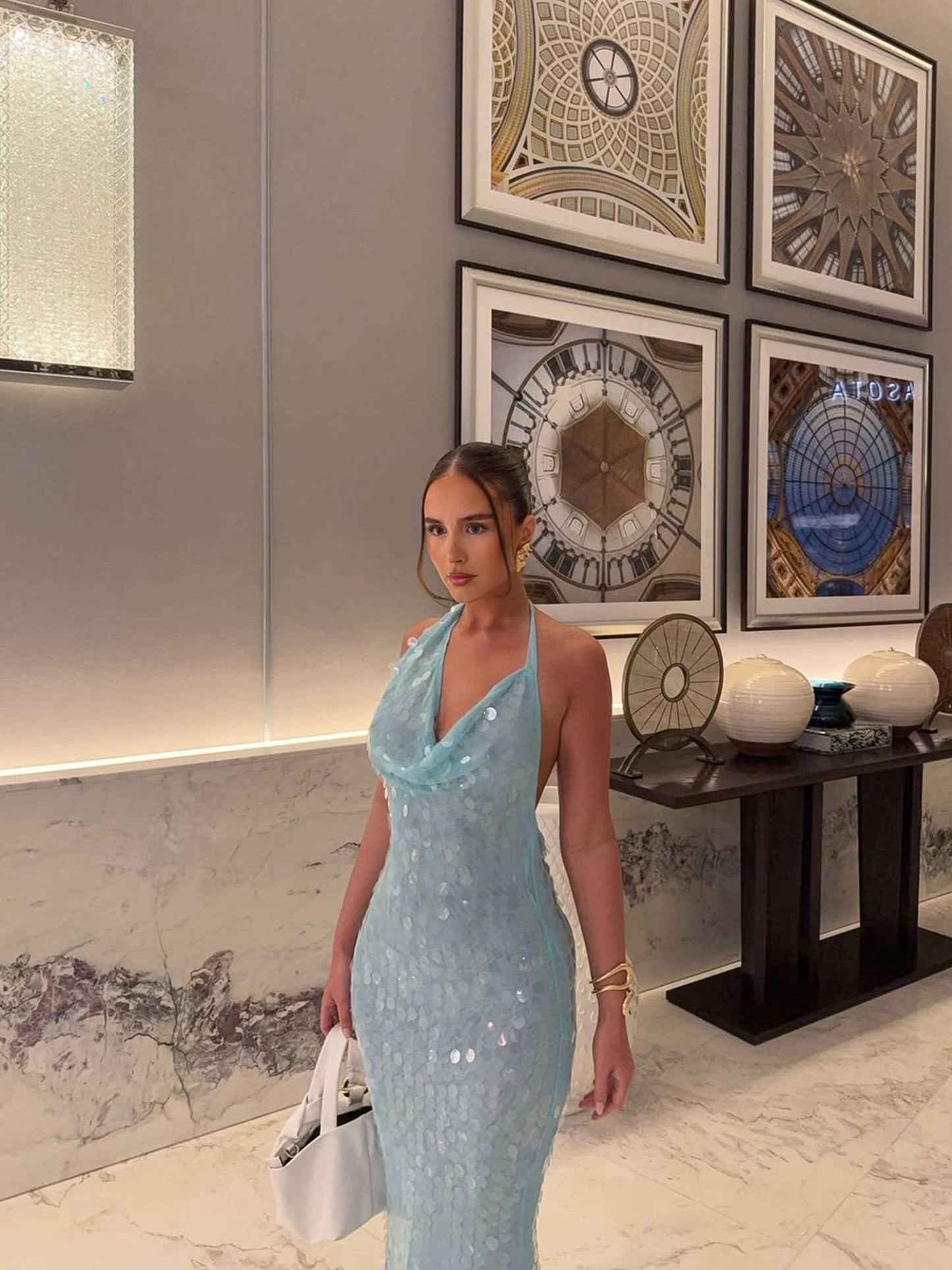 The Portofino Sequin Maxi Dress