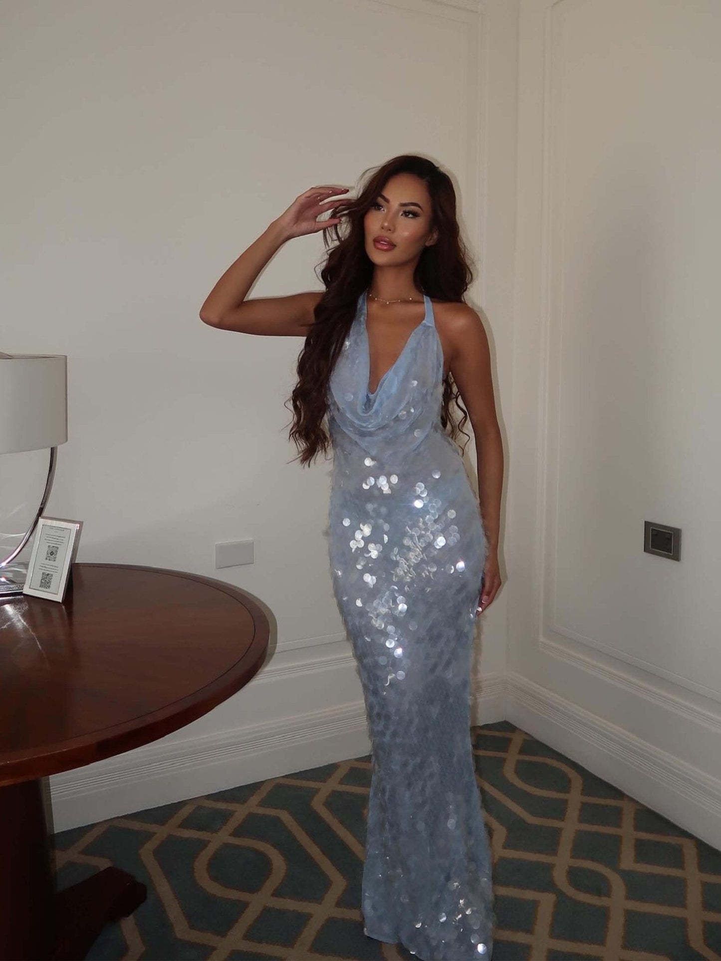 The Portofino Sequin Maxi Dress